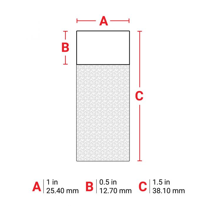 Brady Self-Laminating Vinyl Wrap Around Wire and Cable Labels for M7 Printers - 38.10mm (H) x 25.40mm (W) Green