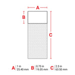 Brady Self-Laminating Vinyl Wrap Around Wire & Cable Labels for M7 Printers - 63.5mm (H) x 25.4mm (W), 100 Roll