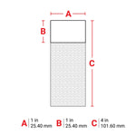 Brady Self-Laminating Vinyl Wrap Around Wire and Cable Labels for M7 Printers - 101.6mm (H) x 25.4mm (W)