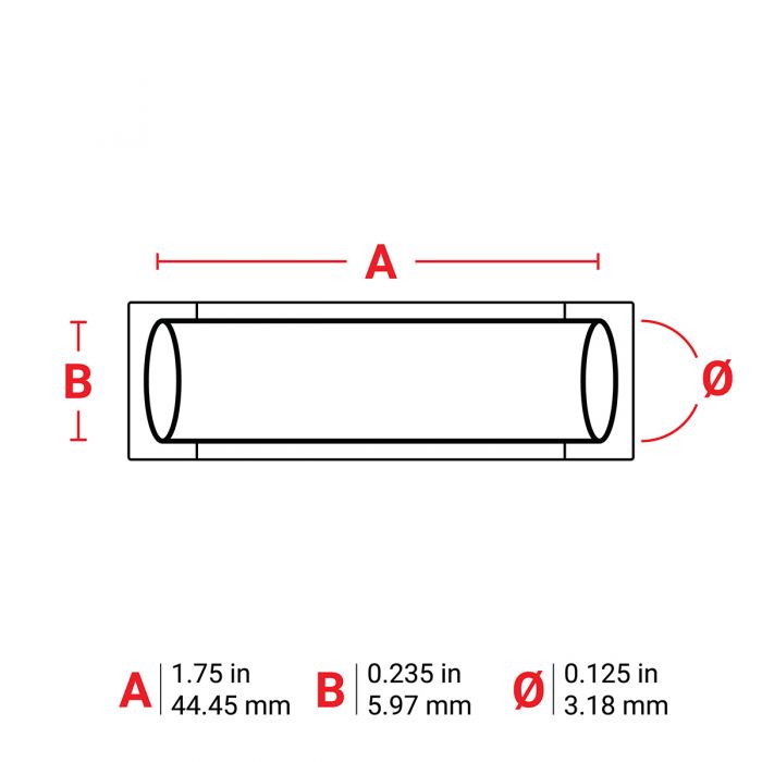 Brady PermaSleeve Low Smoke Zero Halogen Heat Shrink Wire and Cable Labels for M7 Printers 44.45mm(W) x 5.97mm(H) White