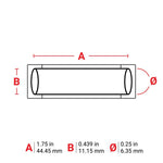 Brady PermaSleeve Heat Shrink Wire and Cable Labels for M7 Printers - 25.40mm (W) x 11.15mm (H) Yellow
