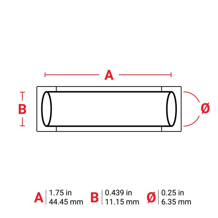 Brady PermaSleeve Heat Shrink Wire and Cable Labels for M7 Printers - 44.45mm (W) x 11.15mm (H) White