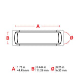 Brady PermaSleeve Heat Shrink Wire and Cable Labels for M6 & M7 Printers 44.45mm(W) x 11.28mm(H) White M6250175342