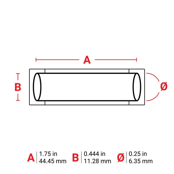 Brady PermaSleeve Heat Shrink Wire and Cable Labels for M6 & M7 Printers 44.45mm(W) x 11.28mm(H) White M6250175342