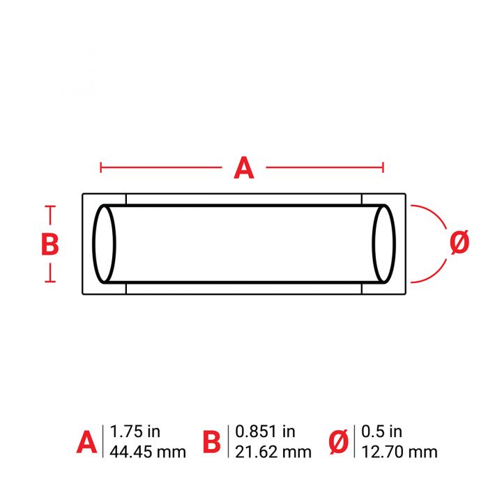 Brady PermaSleeve Heat Shrink Wire and Cable Labels for M6 & M7 Printers 44.45mm(W) x 21.62mm(H) Black M6500175342