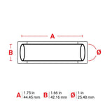 Brady PermaSleeve Heat Shrink Wire and Cable Labels for M7 Printers - 44.45mm (W) x 42.16mm (H) White