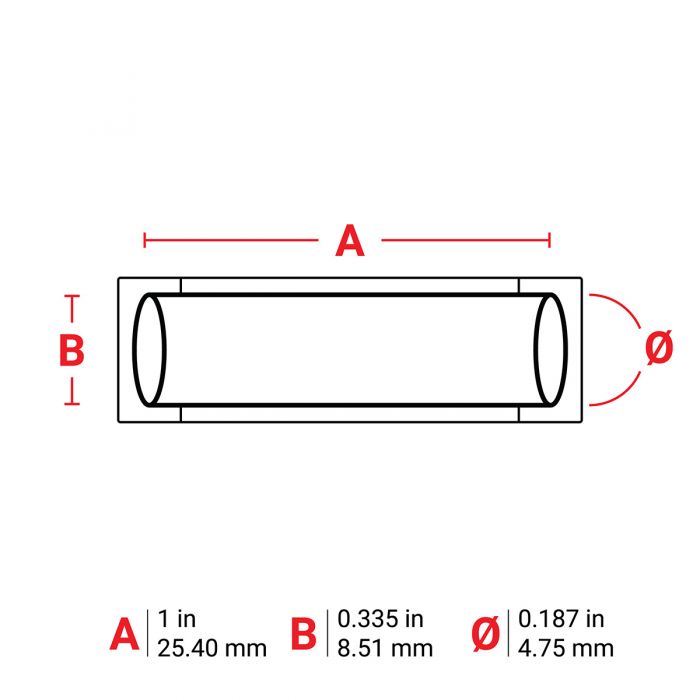 Brady PermaSleeve Low Smoke Zero Halogen Heat Shrink Wire and Cable Labels -25.40mm (W) x 8.51mm (H) for M7 Printers