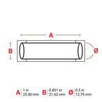 Brady PermaSleeve Heat Shrink Wire and Cable Labels 25.40mm(W) x 21.62mm(H) for M6 & M7 Printers