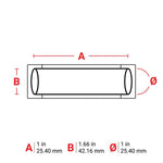 Brady PermaSleeve Heat Shrink Wire and Cable Labels for M7 Printers 25.40mm(W) x 42.16mm(H) White