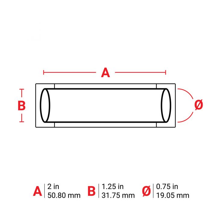 Brady PermaSleeve Heat Shrink Wire and Cable Labels 50.80mm(W) x 31.75mm(H) for M6 & M7 Printers M67502342
