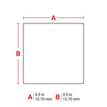 Brady Aggressive Adhesive Multi-Purpose Polyester Labels for M6 & M7 Printers 12.70mm(H) x 12.70mm(W)