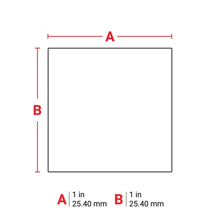 Brady Repositionable Multi-Purpose Vinyl Cloth Labels 25.40mm(H) x 25.40mm(W) for M6 & M7 Printers