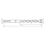 Sutton Drill Masonry SDS Plus 2 Cut 6x160mm Yellow