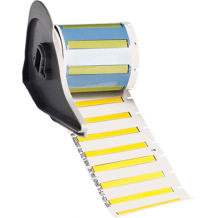 Brady PermaSleeve Low Smoke Zero Halogen Heat Shrink Wire and Cable Labels for M7 Printers 44.45mm(W) x 5.97mm(H) Yellow
