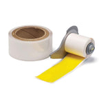 Brady ToughStripe Ultra Aggressive Adhesive Multi-Purpose Polyester Label Tape (with Overlaminate) for M7 Printers 50.80mm(W) x 15.24(L) Yellow M72000483