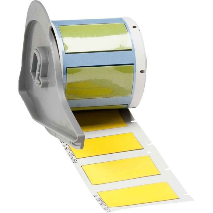 Brady PermaSleeve Low Smoke Zero Halogen Heat Shrink Wire & Cable Labels for M7 Printers 44.45mm(W) x 21.62mm(H) Yellow