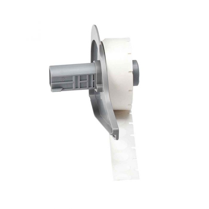 Brady Aggressive Adhesive Multi-Purpose Nylon Vial Top Laboratory Labels for M7 Printers 12.70mm (Dia) White M783499