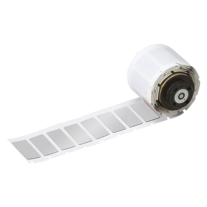 Brady M710 Label Printer Labels - 100 Labels/Box, 35mm (W) x 18mm (H), Silver