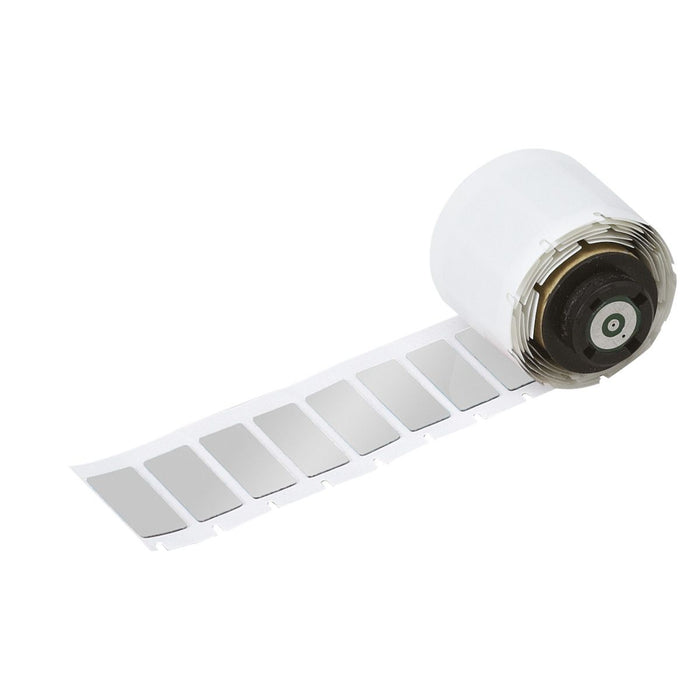 Brady M710 Label Printer Labels - 125 Labels/Box, 48mm (W) x 19mm (H), Silver