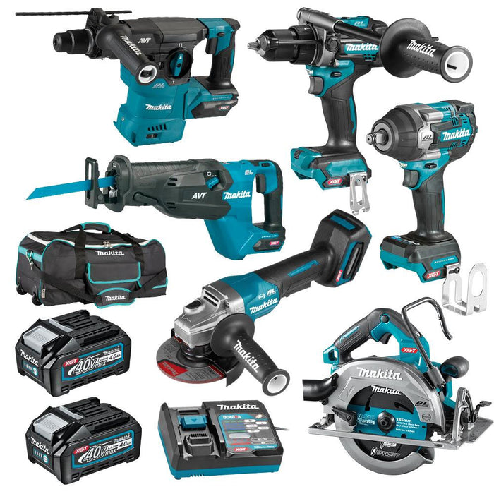 Makita DK0191G601 40V Max Brushless 6 Piece Combo Kit