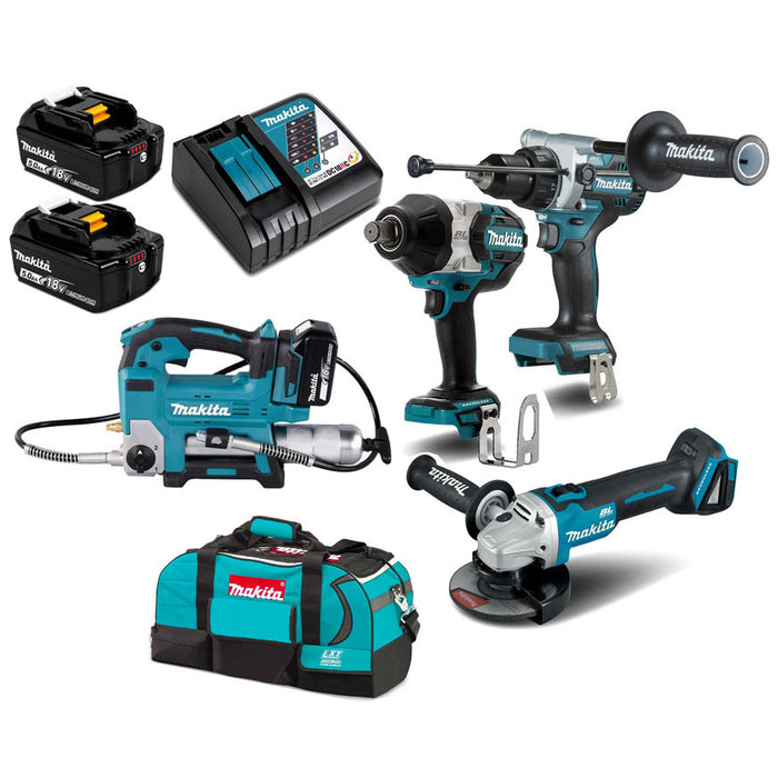 Makita 18V 4 Piece Brushless Combo Li-ion DLX4182TX1