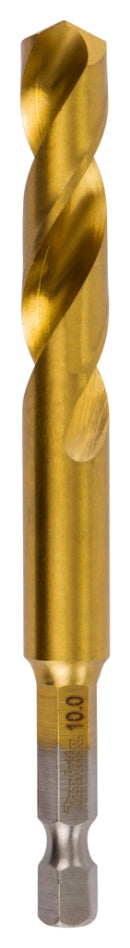 Makita HSS-TiN Metal Drill Bit 10x102mm 1/4