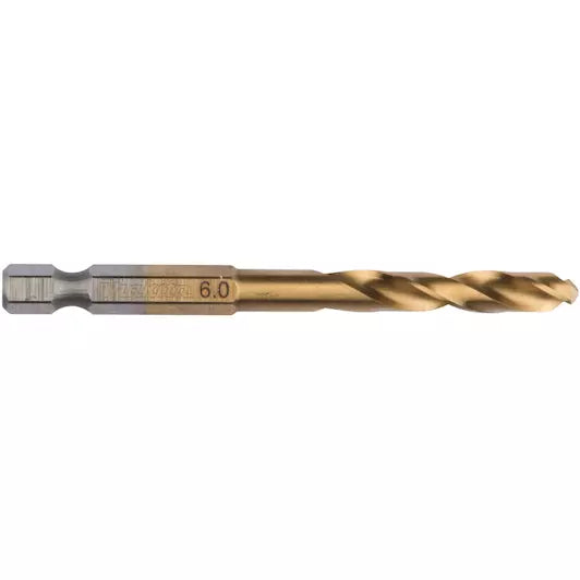 Makita HSS-Tin G-Series Metal Drill Bit 6.0x80mm 1/4