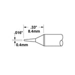 Metcal CVC Soldering Cartridge Conical Narrow 0.4x8.4mm 700 Series CVC-7CN1404S