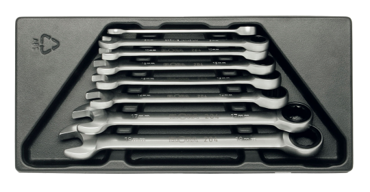 Elora Combination Spanner Set with Ring Ratchet 8 Pce MS-10