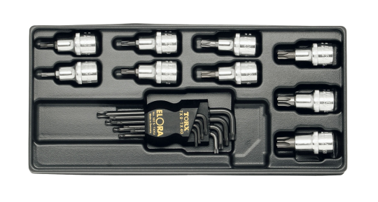 Elora TORX®-Tool Set 17 Pce MS-14