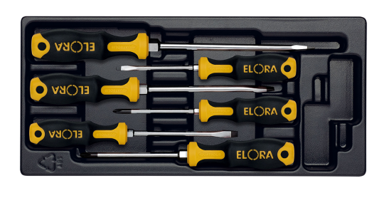 Elora Quatrolit® 2C-Screwdriver-Set 6 Pce MS-36