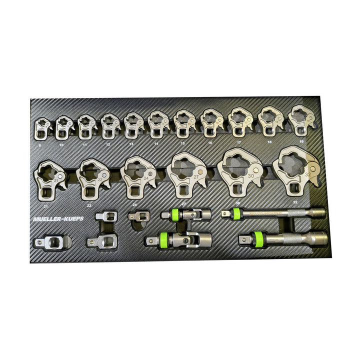 Mueller Ratchet Flare Nut Wrench Kit, 25 Pce