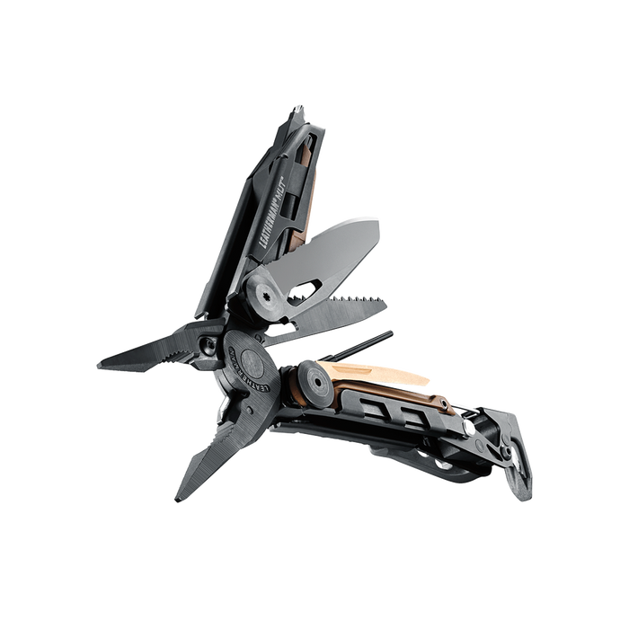 Leatherman 16 Tool MUT (Military Utility Tool) Heavy Duty Black Oxide Multi-Tool with Black MOLLE Sheath