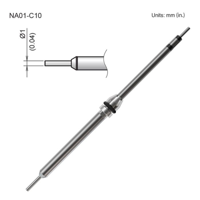 Hakko NA01 Series Nozzle 1.0mm for FR-8501