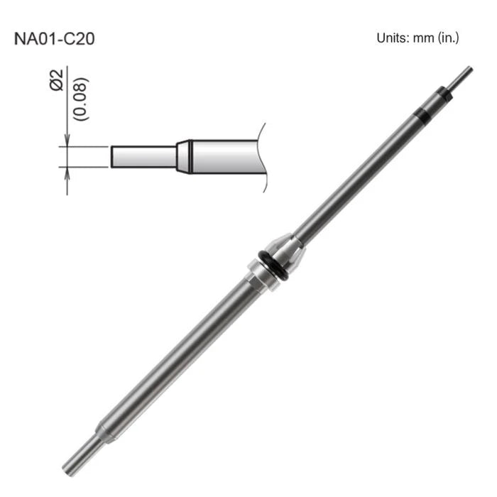 Hakko NA01 Series Straight Nozzle 2.0mm for FR-8501