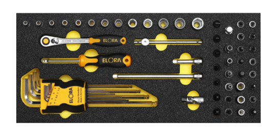 Elora Socket Set 1/4in 58 Pce OMS-2