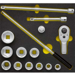 Elora Socket Set 1/2in bi-hexagon OMS-35