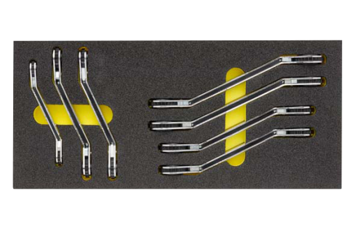 Elora Ratchet Ring Spanner Set bent 7 Pce Module OMS-29