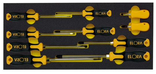 Elora Quatrolit® 2C-Screwdriver-Set 10-Modular OMS-37