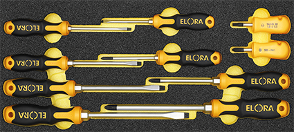 Elora Quatrolit® 2C-Screwdriver-Set 10 Pce OMS-6