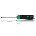Toptul Go-Thru Slotted Screwdriver Hexagon Steel & Hexagon Driver 1.2x6.5x150 FAGB6E15