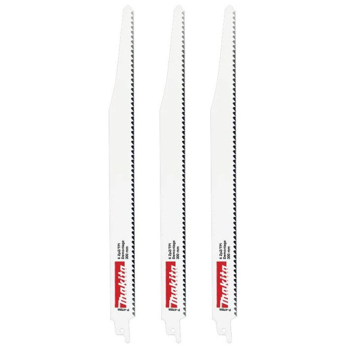 Makita Recipro Blade Bi-Metal 300 6TPI 3 Pack
