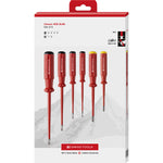 PB Swiss 6 Pce Classic Slotted & Phillips VDE Slim Screwdriver Set in Box