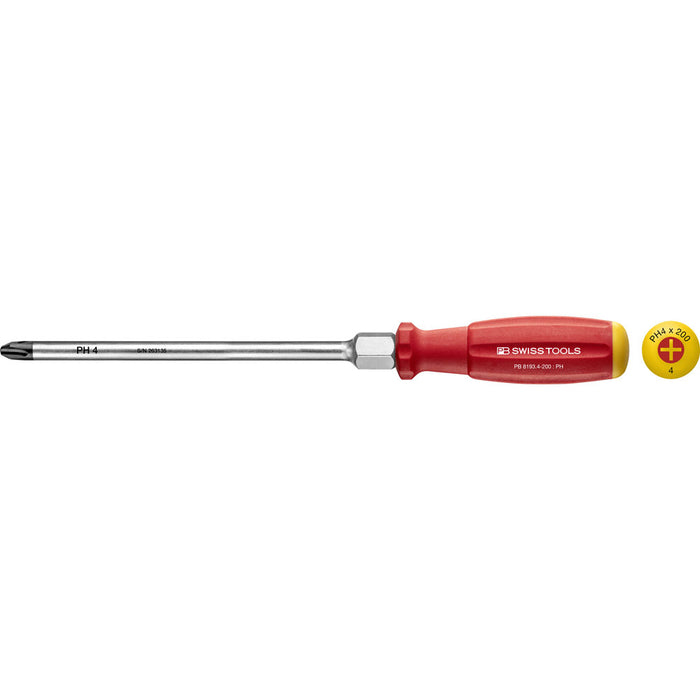 PB Swiss 8193 SwissGrip Phillips Screwdriver PH4
