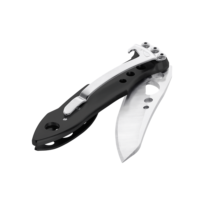 Leatherman Skeletool KB Folding Pocket Knife with Clip 420HC S/S Blade Onyx