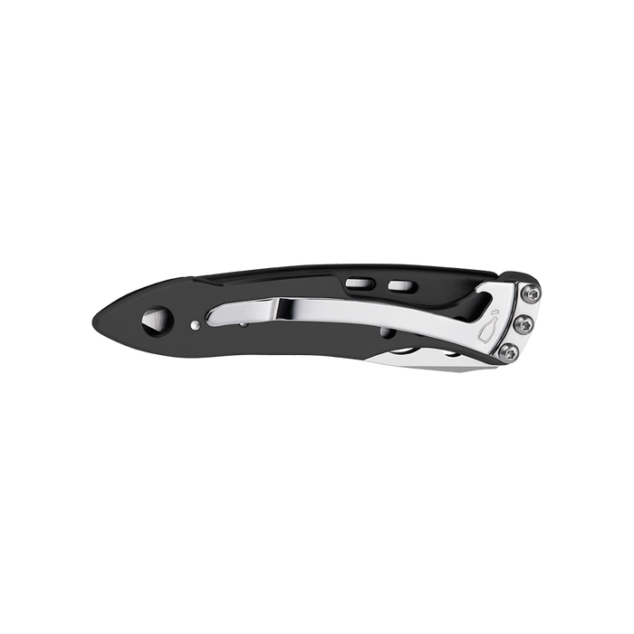 Leatherman Skeletool KB Folding Pocket Knife with Clip 420HC S/S Blade Onyx