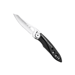 Leatherman Skeletool KB Folding Pocket Knife with Clip 420HC S/S Blade Onyx