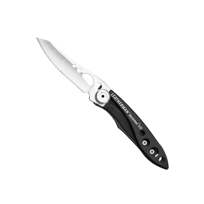 Leatherman Skeletool KB Folding Pocket Knife with Clip 420HC S/S Blade Black Box