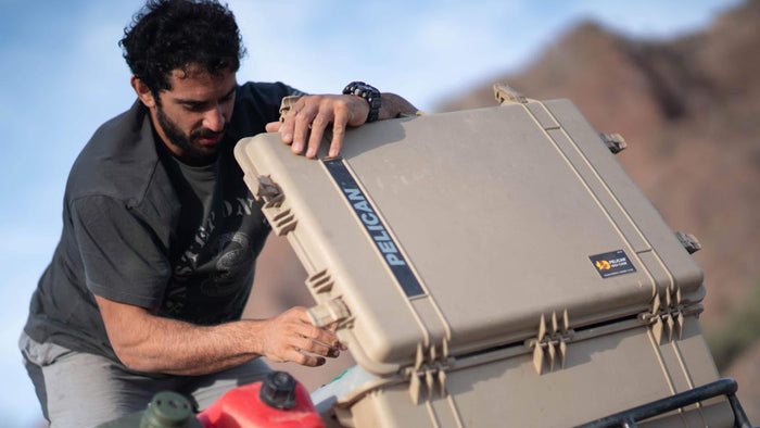 Pelican # 1650 Wheeled Case No Foam - Desert Tan 1650-021-190