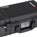 Pelican 1525 Air Travel Case - Black - No Foam (558 x 355 x 190mm) 015250-0011-110